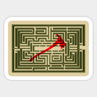 Overlook Maze Map Sticker